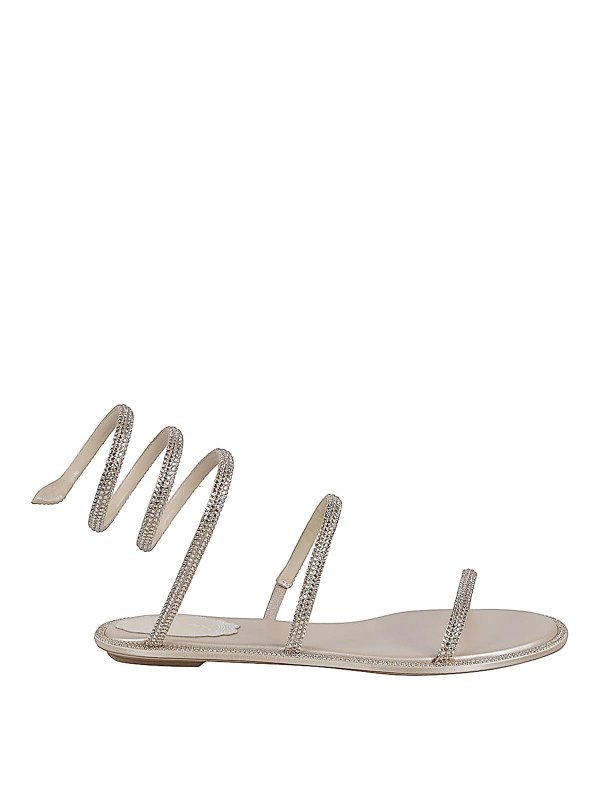 RENE CAOVILLA: sandals - Cleo Flat Sandals
