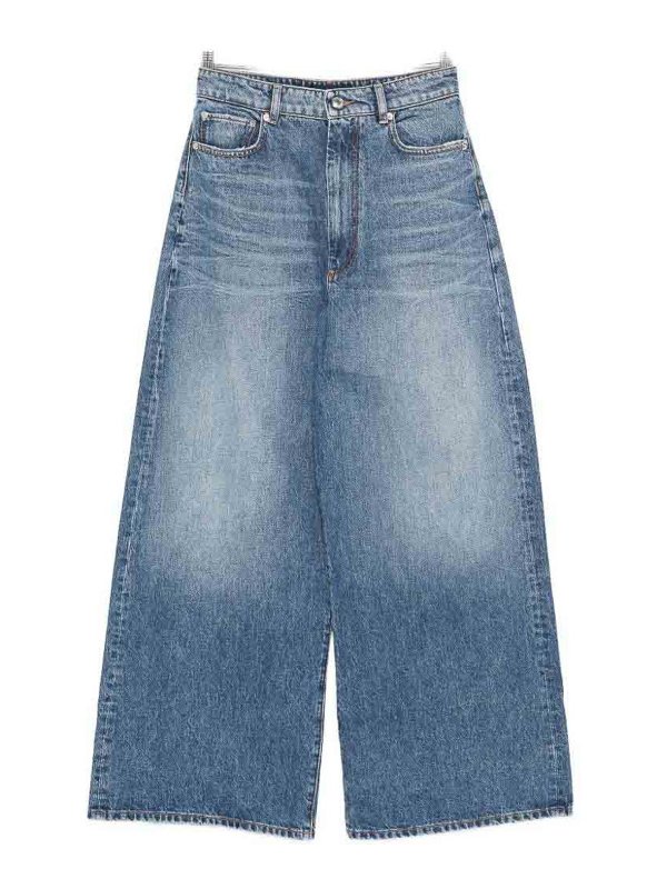 SPORTMAX: ストレートジーンズ - ストレートジーンズ - ブルー