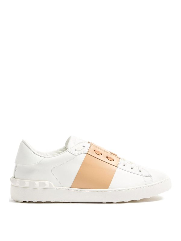 VALENTINO GARAVANI: sneakers - Sneakers  aperte in pelle