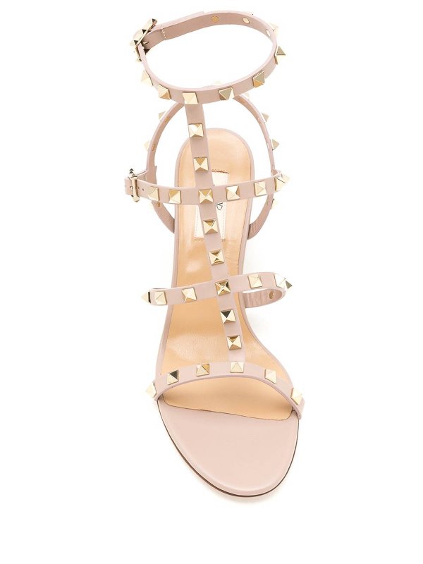 VALENTINO GARAVANI: sandals online - Rockstud Leather Sandals
