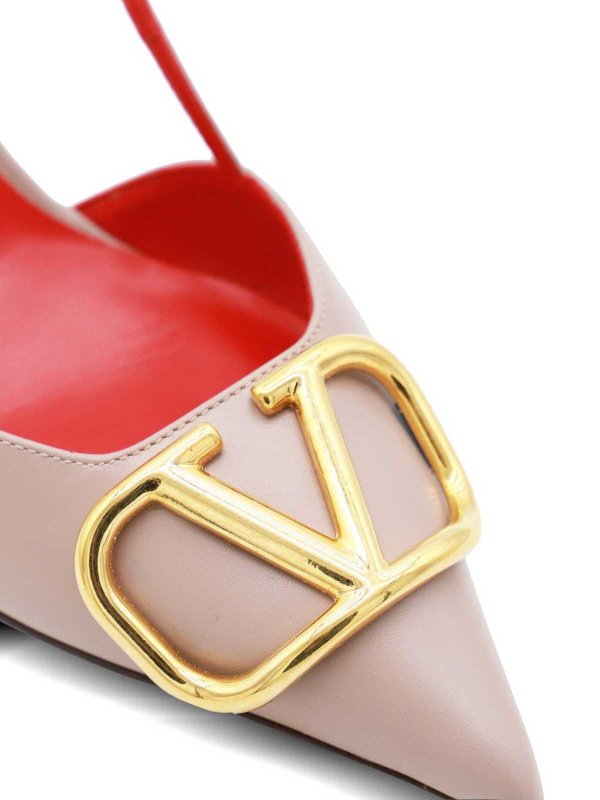 Vlogo Signature Leather Slingback Pumps Replica 
online: VALENTINO GARAVANI