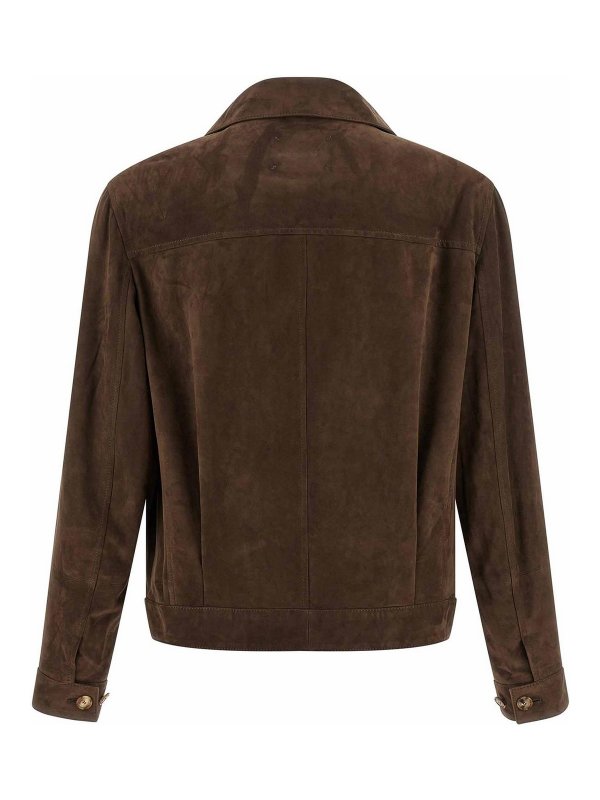 BRUNELLO CUCINELLI: leather jacket online - Suede Jacket