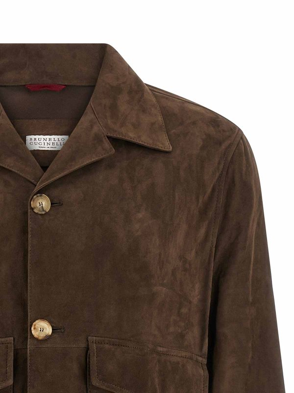 The Best Shops BRUNELLO CUCINELLI: leather jacket - Suede Jacket