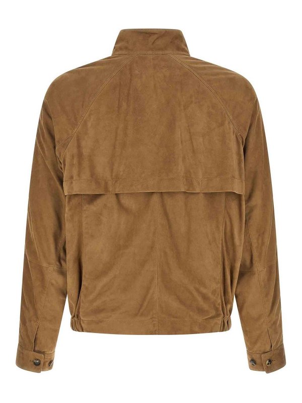 BRUNELLO CUCINELLI: レザージャケット online - レザージャケット - ベージュ