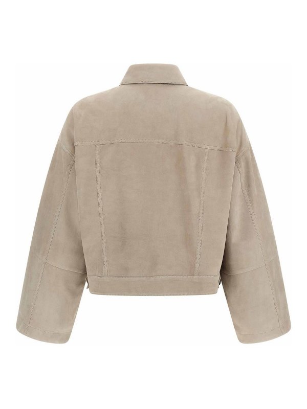 BRUNELLO CUCINELLI: leather jacket online - Couture Suede Jacket