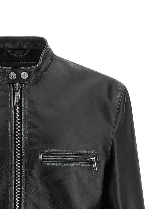 The Best Shops DSQUARED2: leather jacket - Bad Boy Biker Jacket