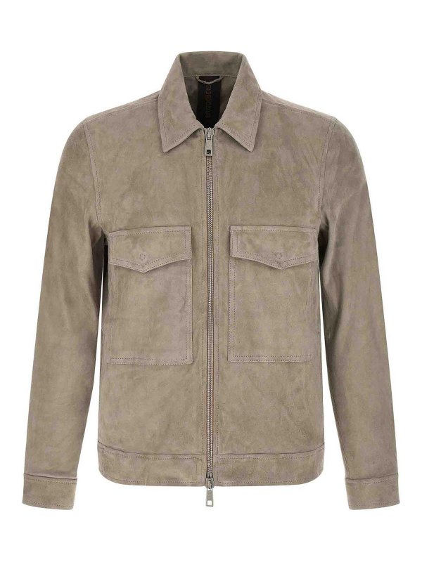 GIORGIO BRATO: leather jacket - Suede Jacket
