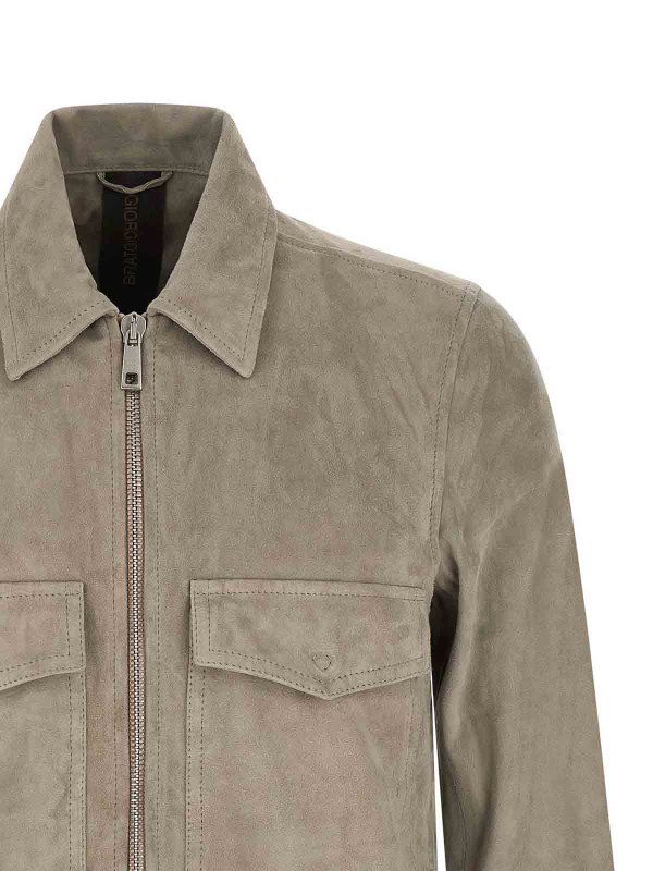 The Best Shops GIORGIO BRATO: leather jacket - Suede Jacket