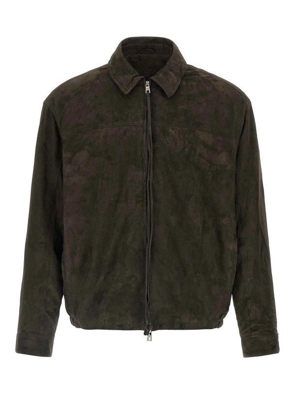 GIORGIO BRATO: leather jacket - Suede Jacket