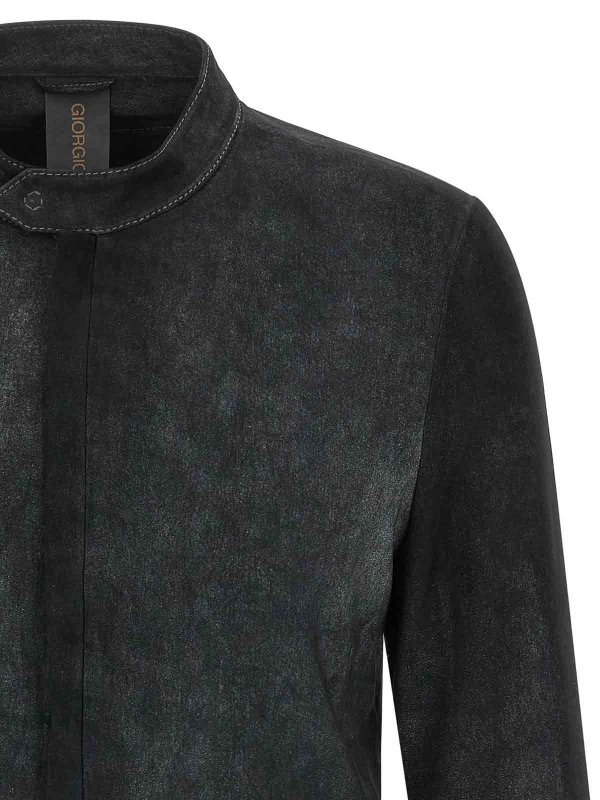 The Best Shops GIORGIO BRATO: レザージャケット - レザージャケット - 黒