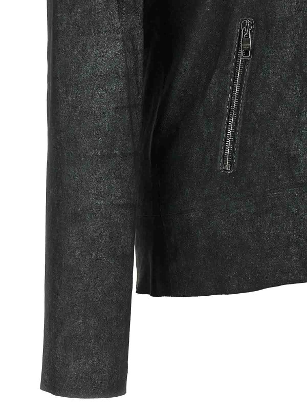 レザージャケット - 黒 Replica 
online: GIORGIO BRATO