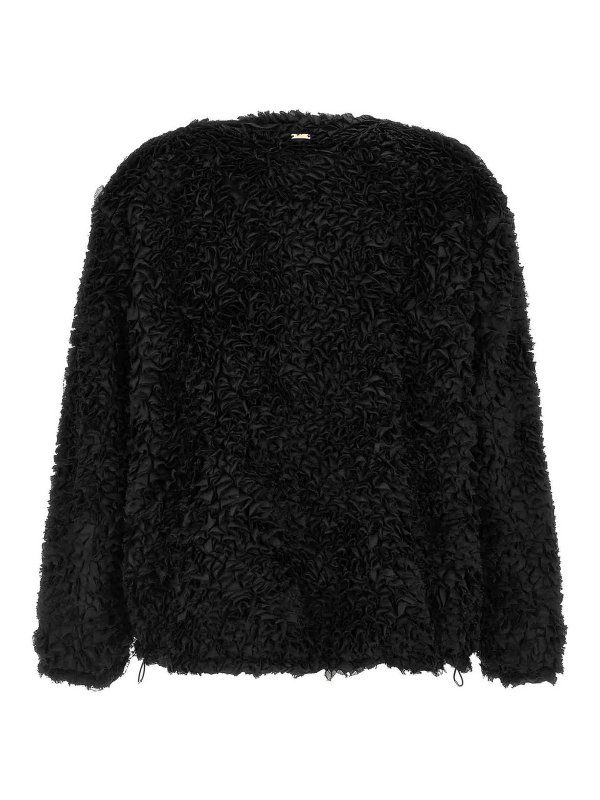 HERNO: casual jackets online - Mini Ruffle Jacket