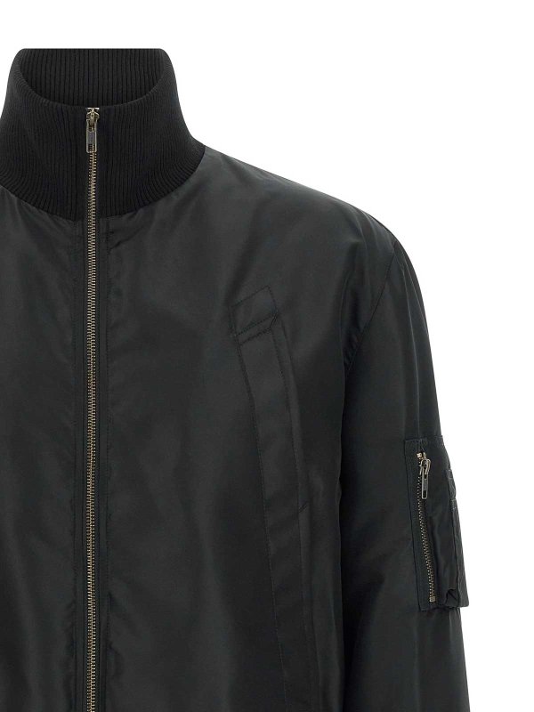 The Best Shops MM6 MAISON MARGIELA: ボンバージャケット - ボンバージャケット - 黒