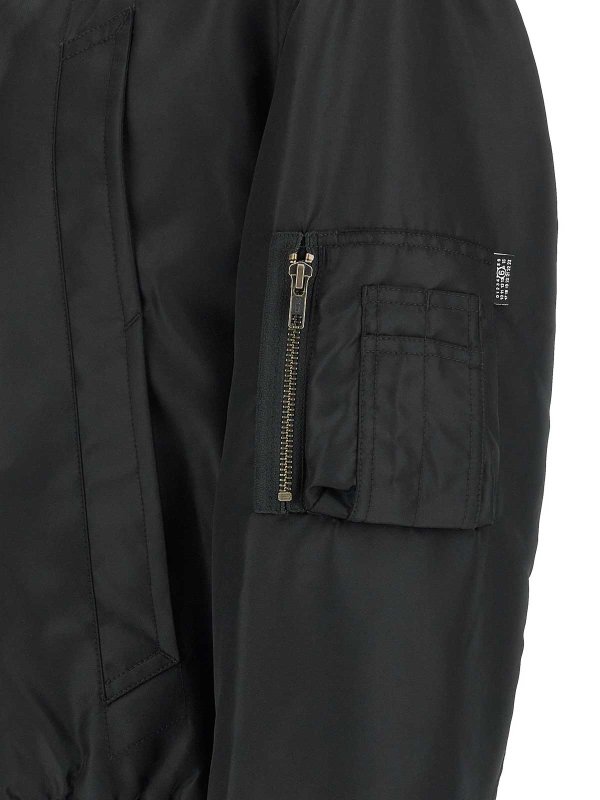 ボンバージャケット - 黒 shop online: MM6 MAISON MARGIELA
