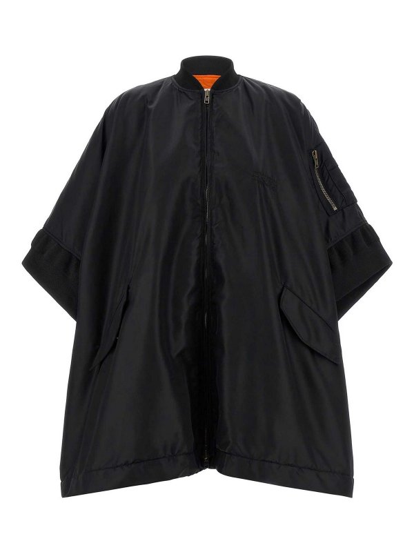 MM6 MAISON MARGIELA: ボンバージャケット - ボンバージャケット - 黒