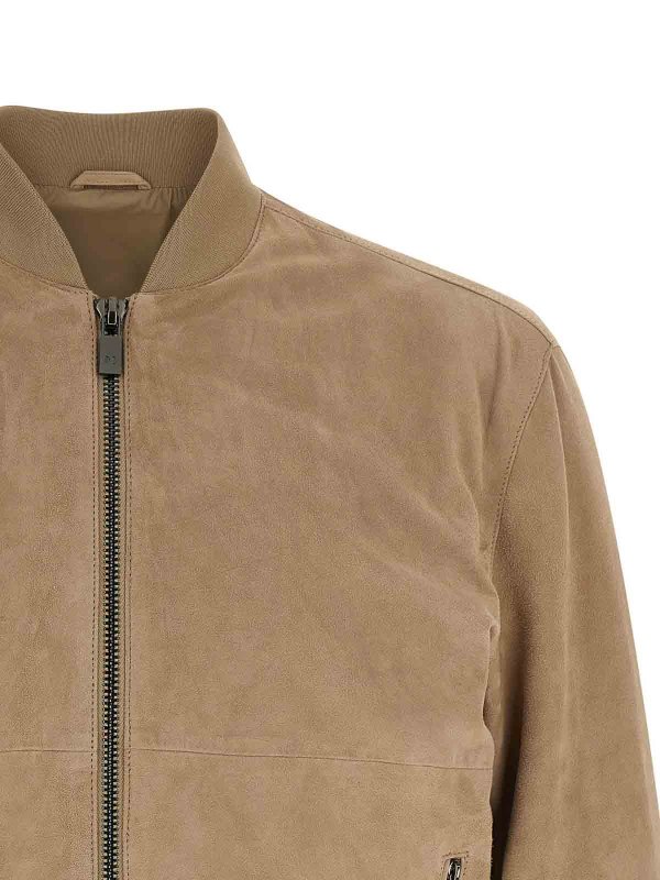 The Best Shops PAL ZILERI: leather jacket - Suede Jacket