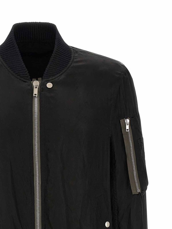 The Best Shops RICK OWENS: ボンバージャケット - ボンバージャケット - 黒