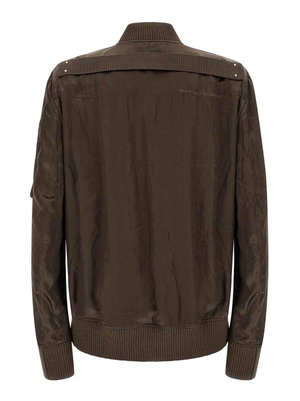 RICK OWENS: bombers online - Classic Flight Bomber Jacket