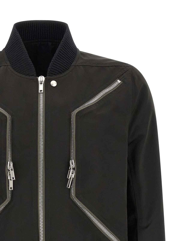 The Best Shops RICK OWENS: ボンバージャケット - ボンバージャケット - 黒