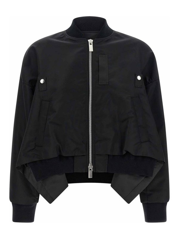 Sacai: カジュアルジャケット - カジュアルジャケット - 黒