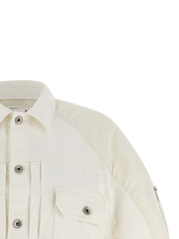 The Best Shops Sacai: ボンバージャケット - ボンバージャケット - 白