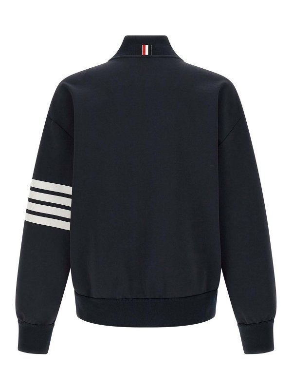 THOM BROWNE: bombers online - Tech Viscose Bomber Jacket