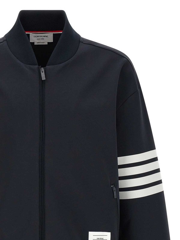 The Best Shops THOM BROWNE: bombers - Tech Viscose Bomber Jacket