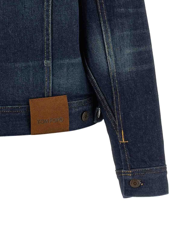 デニムジャケット - ブルー Replica 
online: TOM FORD