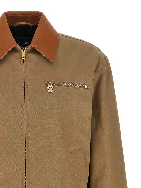 The Best Shops VERSACE: casual jackets - Canvas Jacket