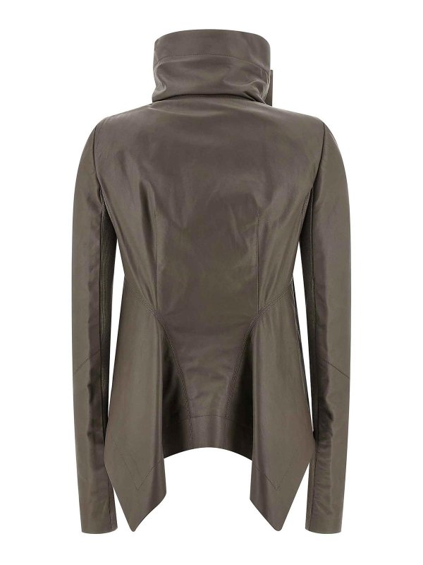 RICK OWENS: leather jacket online - Naska Biker Jacket