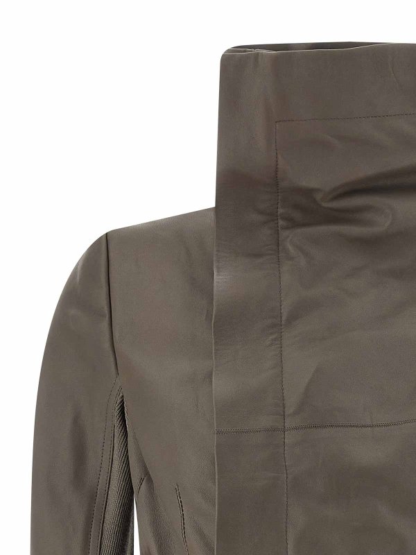 The Best Shops RICK OWENS: leather jacket - Naska Biker Jacket