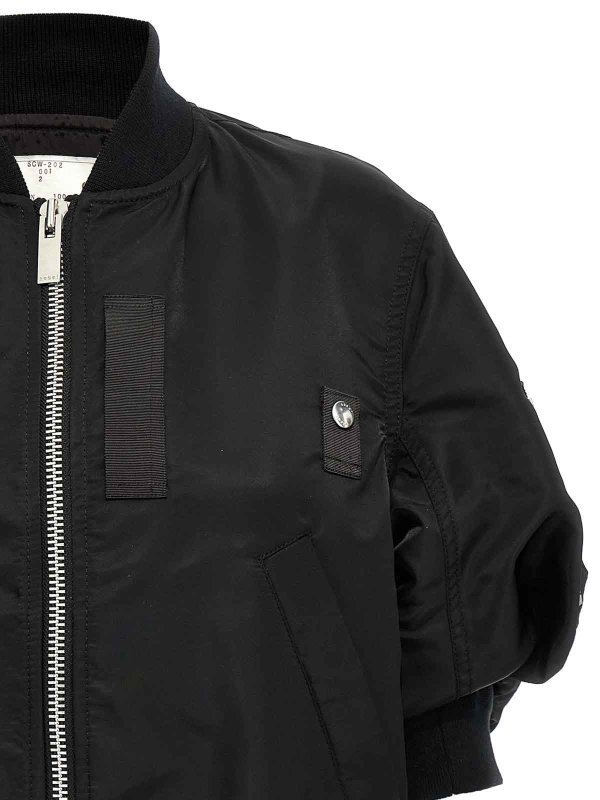 The Best Shops Sacai: ボンバージャケット - ボンバージャケット - 黒