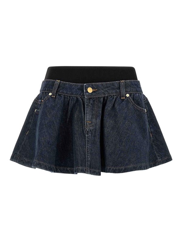 7 FOR ALL MANKIND: Mini jupes - Mini Jupe - Bleu