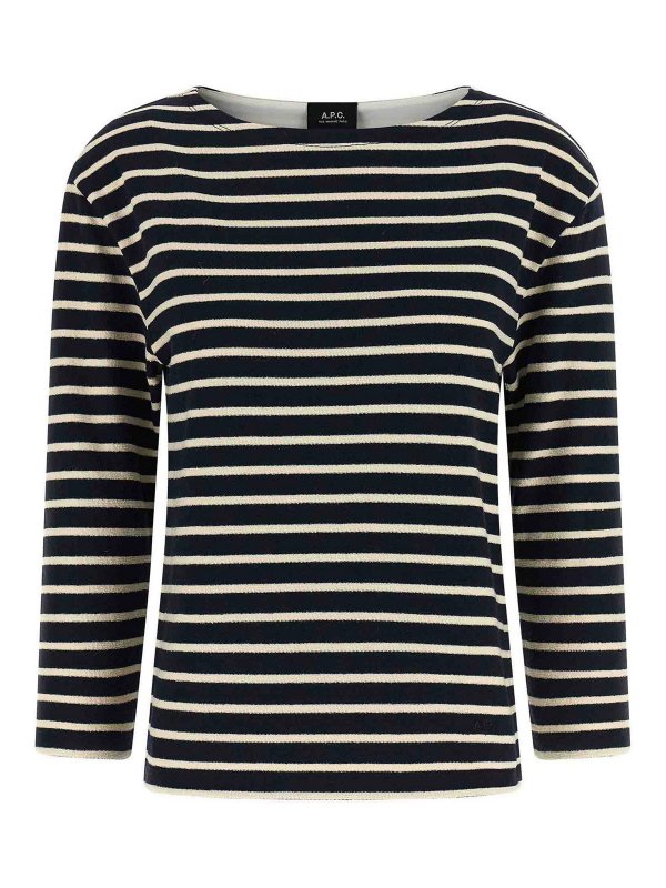A.P.C.: crew necks - Striped Sweater