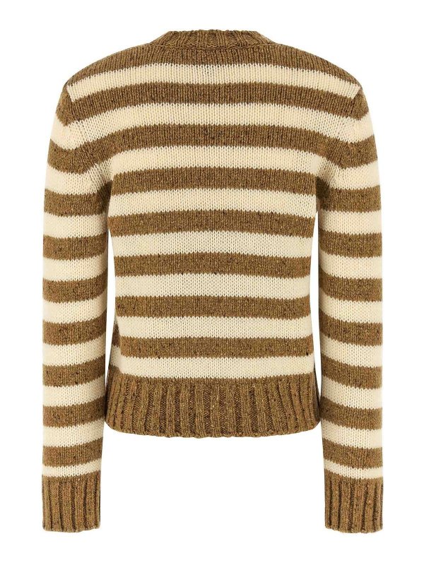 A.P.C.: Pull col rond online - Pull Col Rond - Marron