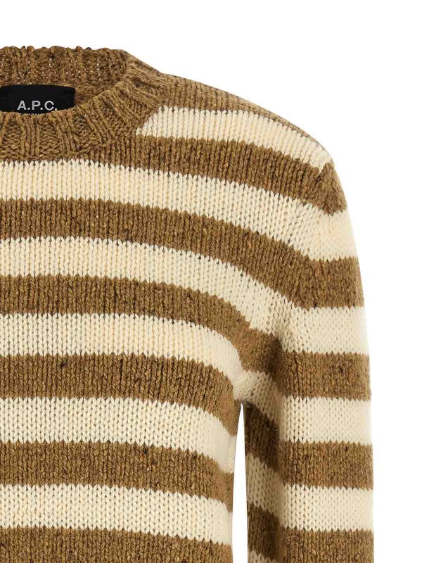 The Best Shops A.P.C.: Pull col rond - Pull Col Rond - Marron