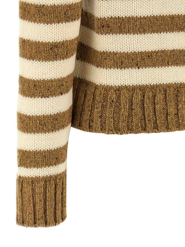 Pull Col Rond - Marron shop online: A.P.C.