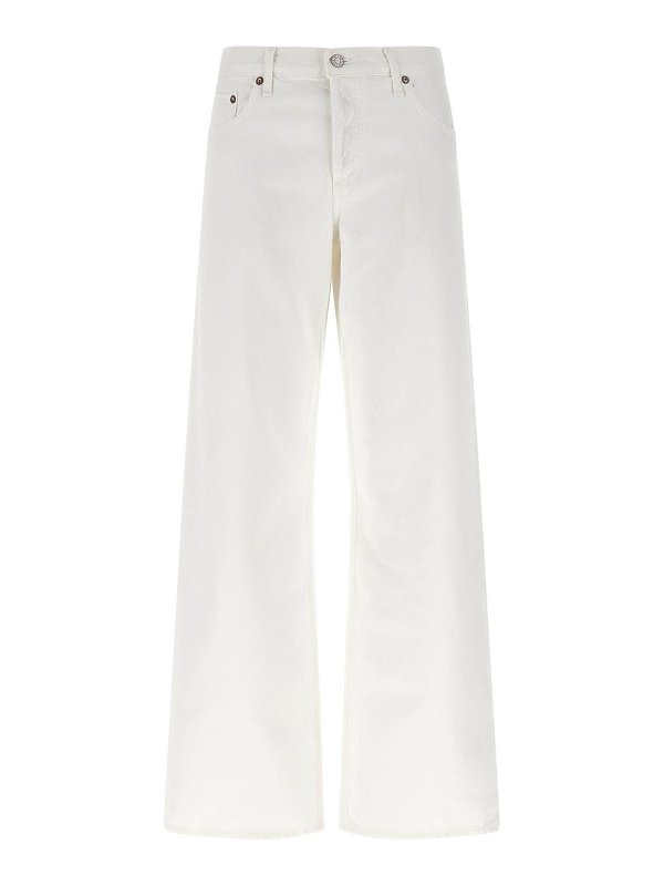 AGOLDE: ストレートジーンズ - ストレートジーンズ - 白