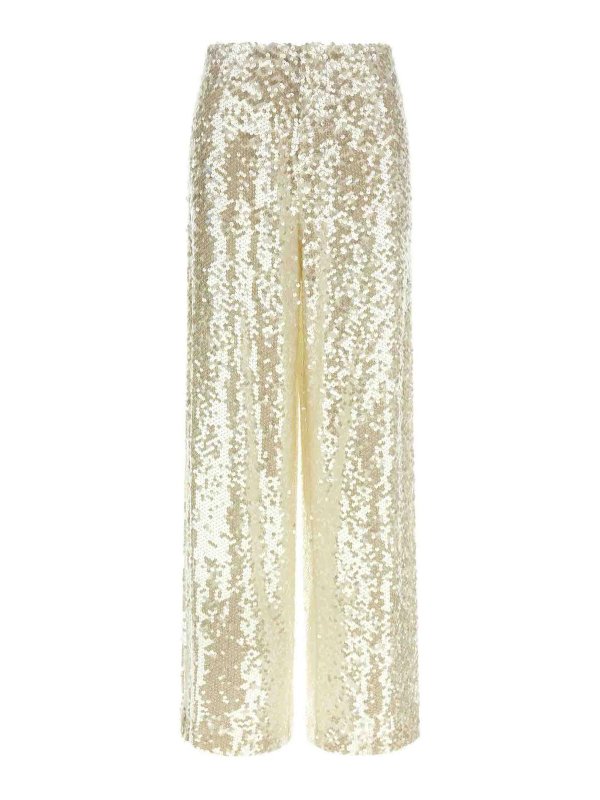 ALBERTA FERRETTI: casual trousers - Sequin Pants