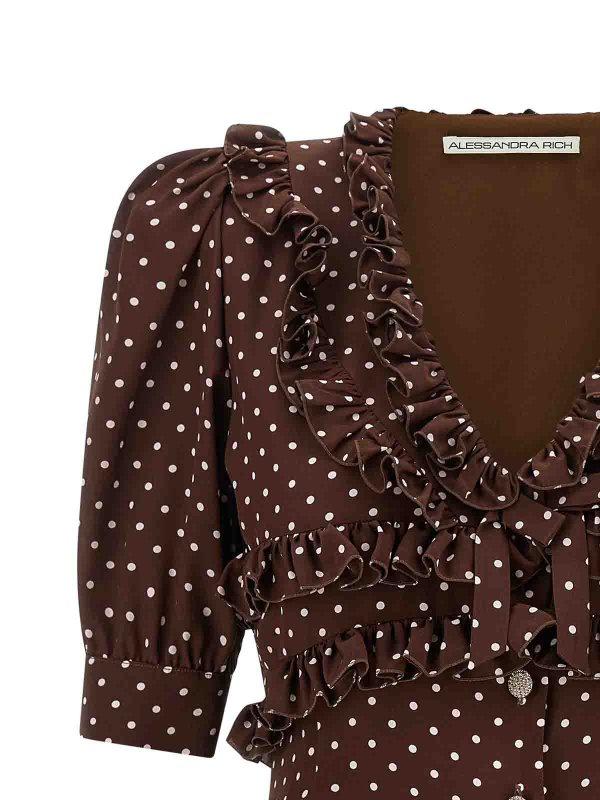 The Best Shops ALESSANDRA RICH: ショートドレス - ショートドレス - ブラウン