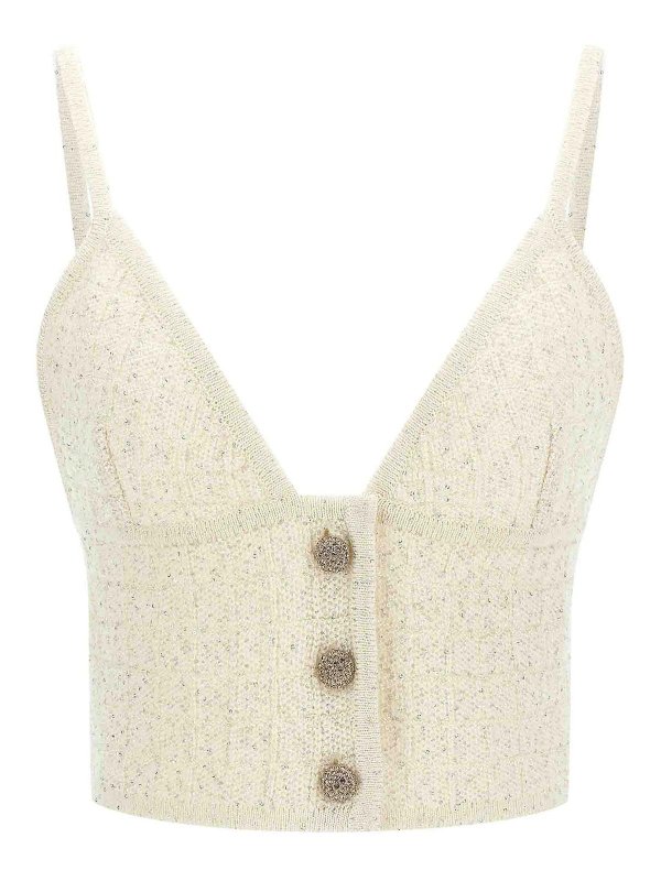 ALESSANDRA RICH: トップス＆タンクトップ - トップ/タンクトップ - 白