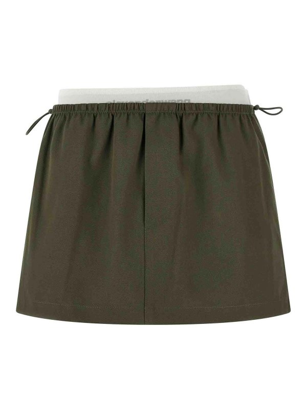 ALEXANDER WANG: Mini jupes - Mini Jupe - Vert