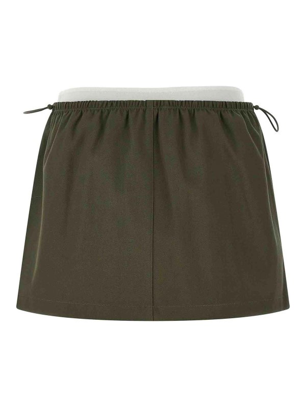 ALEXANDER WANG: Mini jupes online - Mini Jupe - Vert