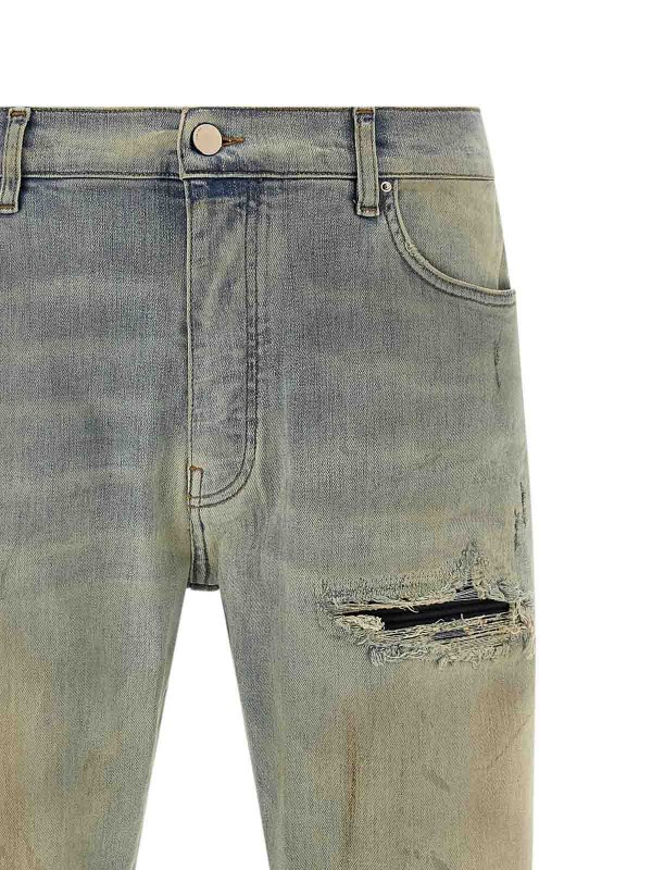 The Best Shops AMIRI: ストレートジーンズ - ストレートジーンズ - ベージュ