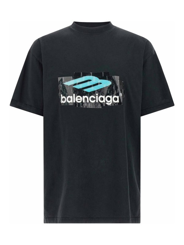 BALENCIAGA: t-shirts - Printed T-Shirt