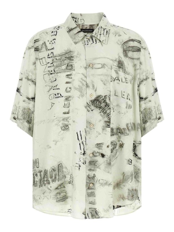 BALENCIAGA: Hemden - Hemd - Grau