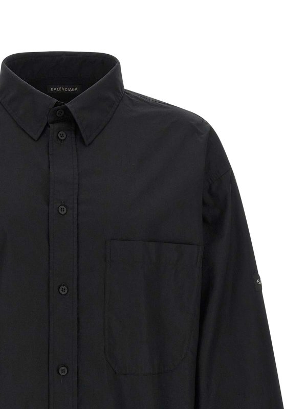 The Best Shops BALENCIAGA: shirts - Logo Patch Shirt