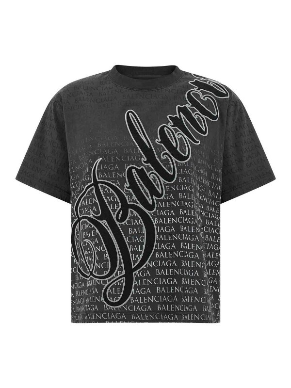 BALENCIAGA: Tシャツ - Tシャツ - 黒