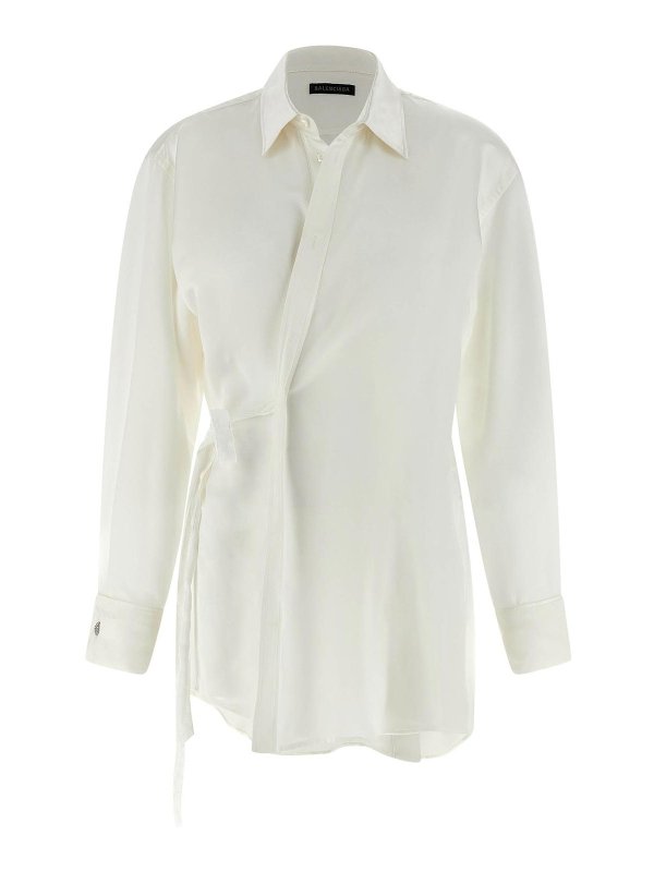 BALENCIAGA: Hemden - Hemd - Weiß