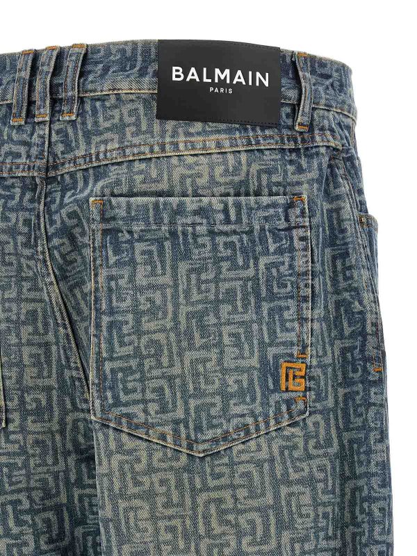 Vaqueros Rectos - Azul shop online: Balmain